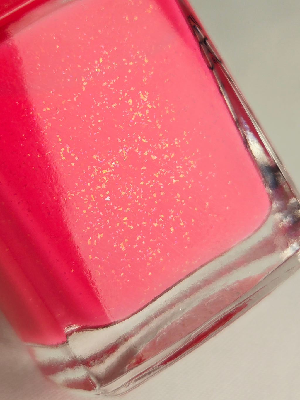 Pure Ice “After Hours” Bright Pink w/ Gold Flake Nail Polish - Y2K - Discontinued