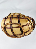 Handwoven Vintage Duck Basket | Rustic Folk Art | 6” x 5”