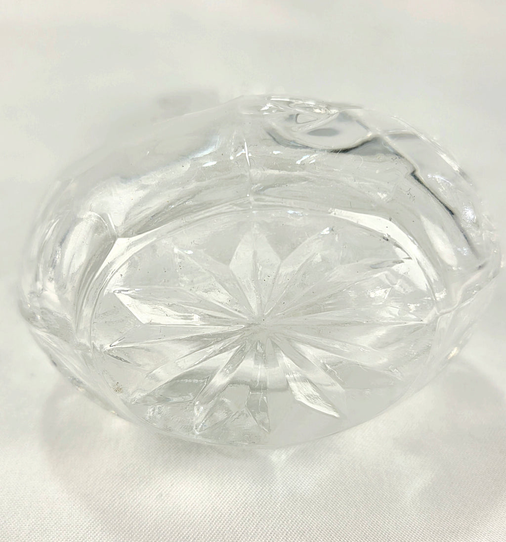 Princess House 24% Lead Crystal Vanity Set – West Germany Perfume Bottle, Trinket Box & Tray