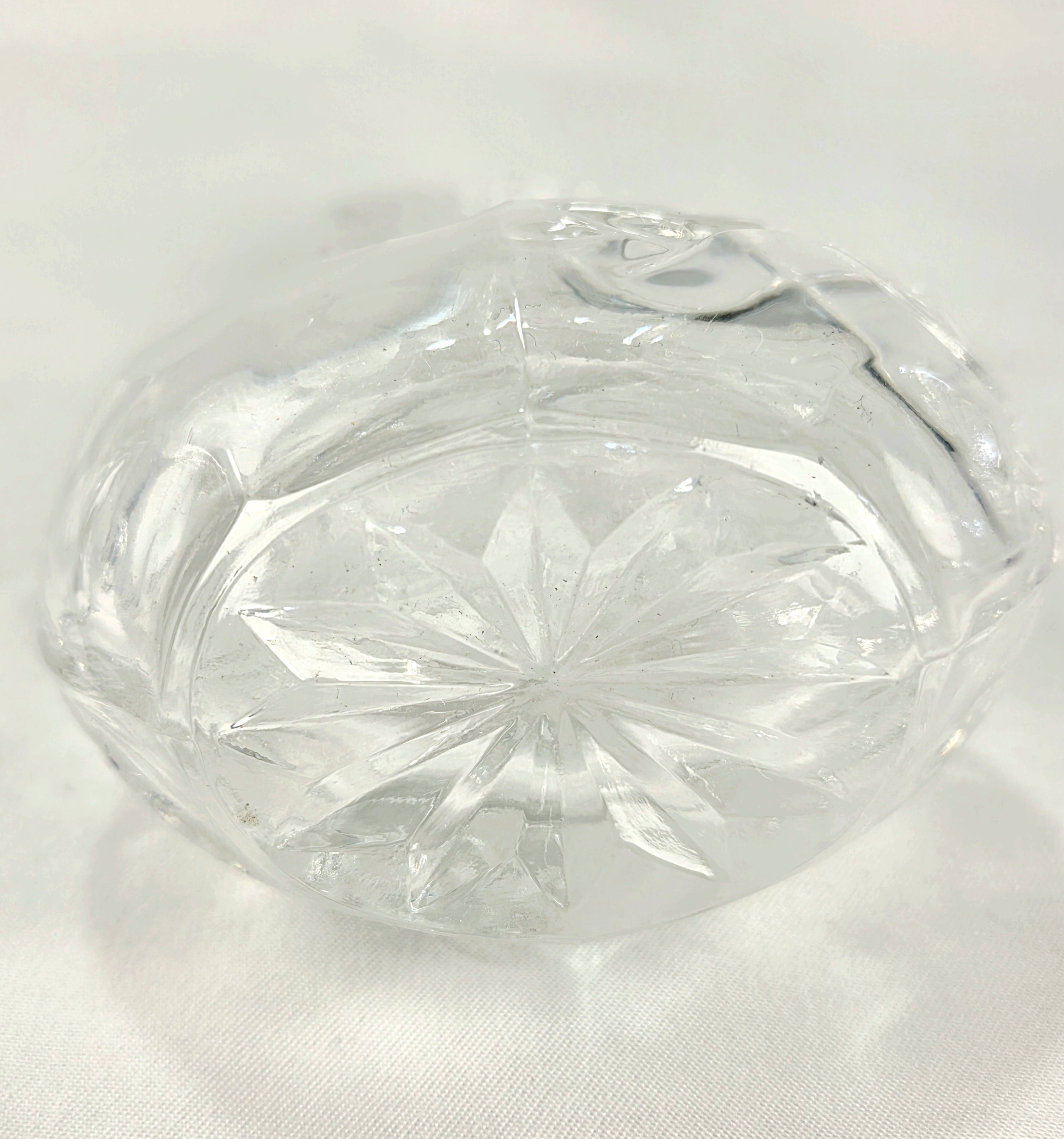Princess House 24% Lead Crystal Vanity Set – West Germany Perfume Bottle, Trinket Box & Tray