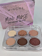 Wingme Mini Muse Eyeshadow Palette Neutral Rose Gold Shimmer Vegan Makeup