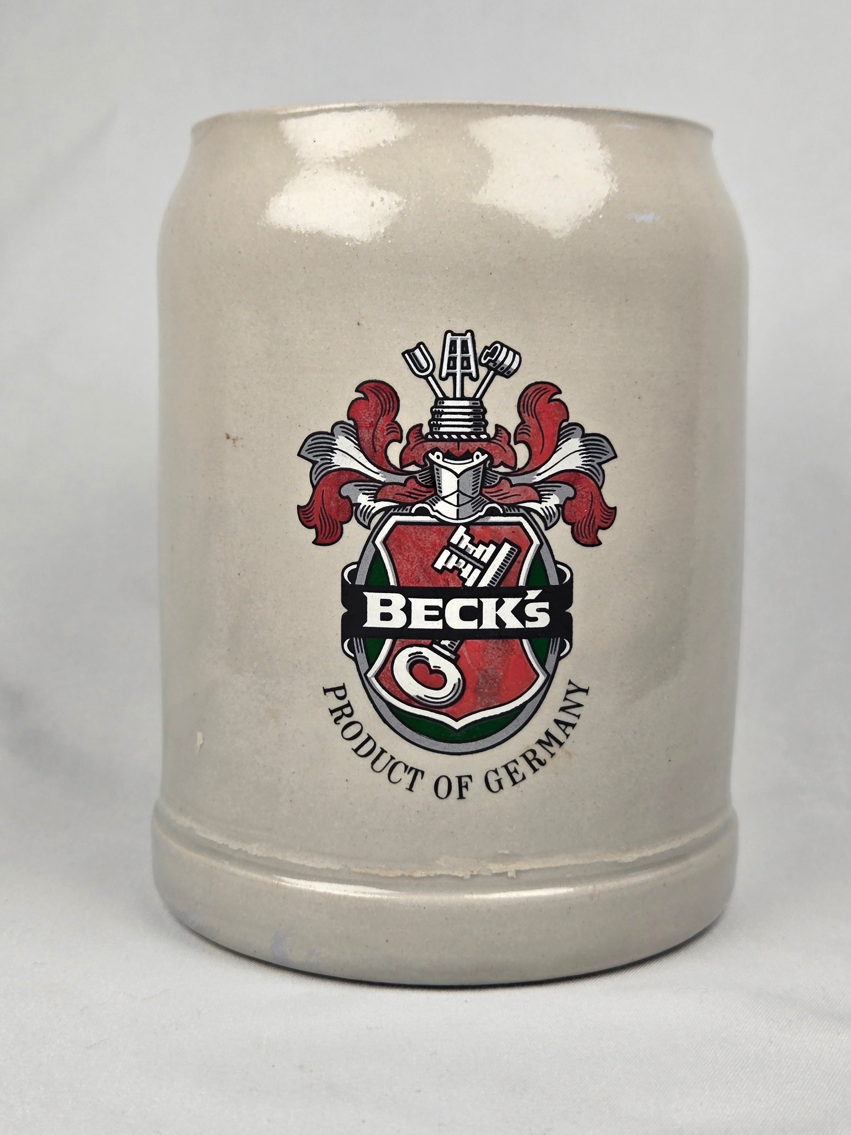Beck’s Vintage German Ceramic Beer Stein | Classic Brewery Crest Mug