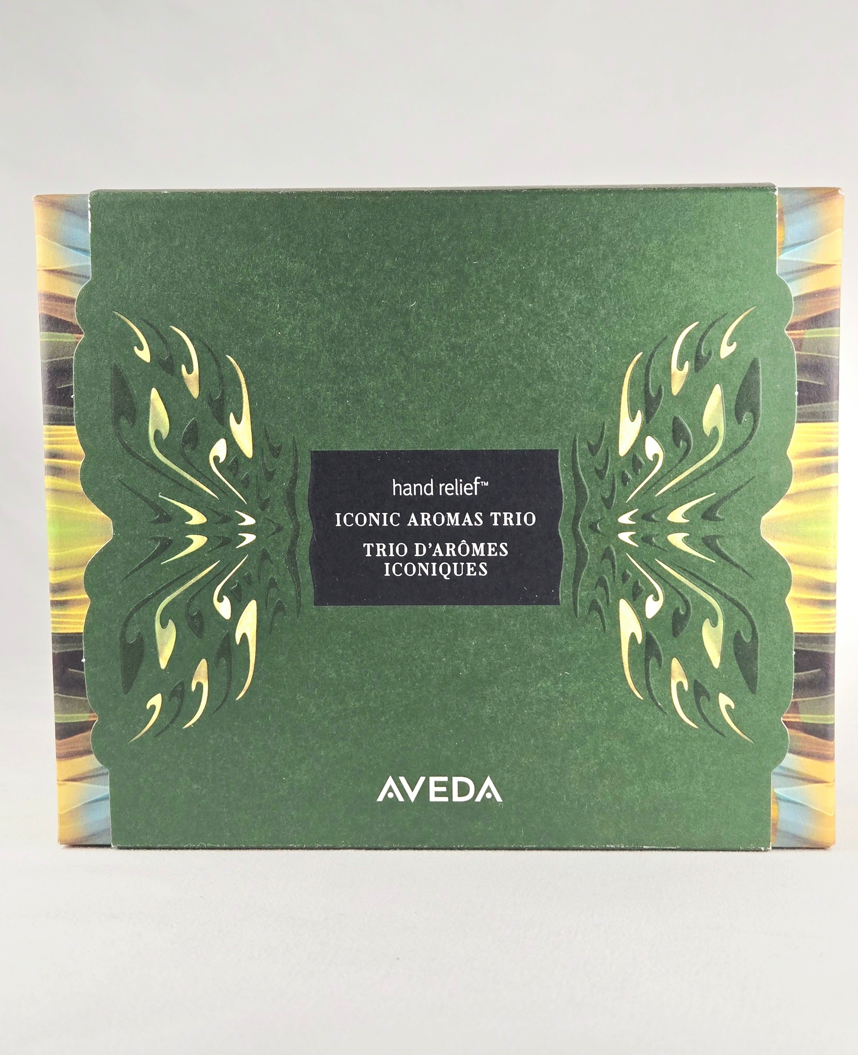 Aveda Hand Relief Iconic Aromas Trio Gift Set New | 3 Moisturizing Hand Creams Rosemary Mint Shampure Cherry Almond 40ml Each