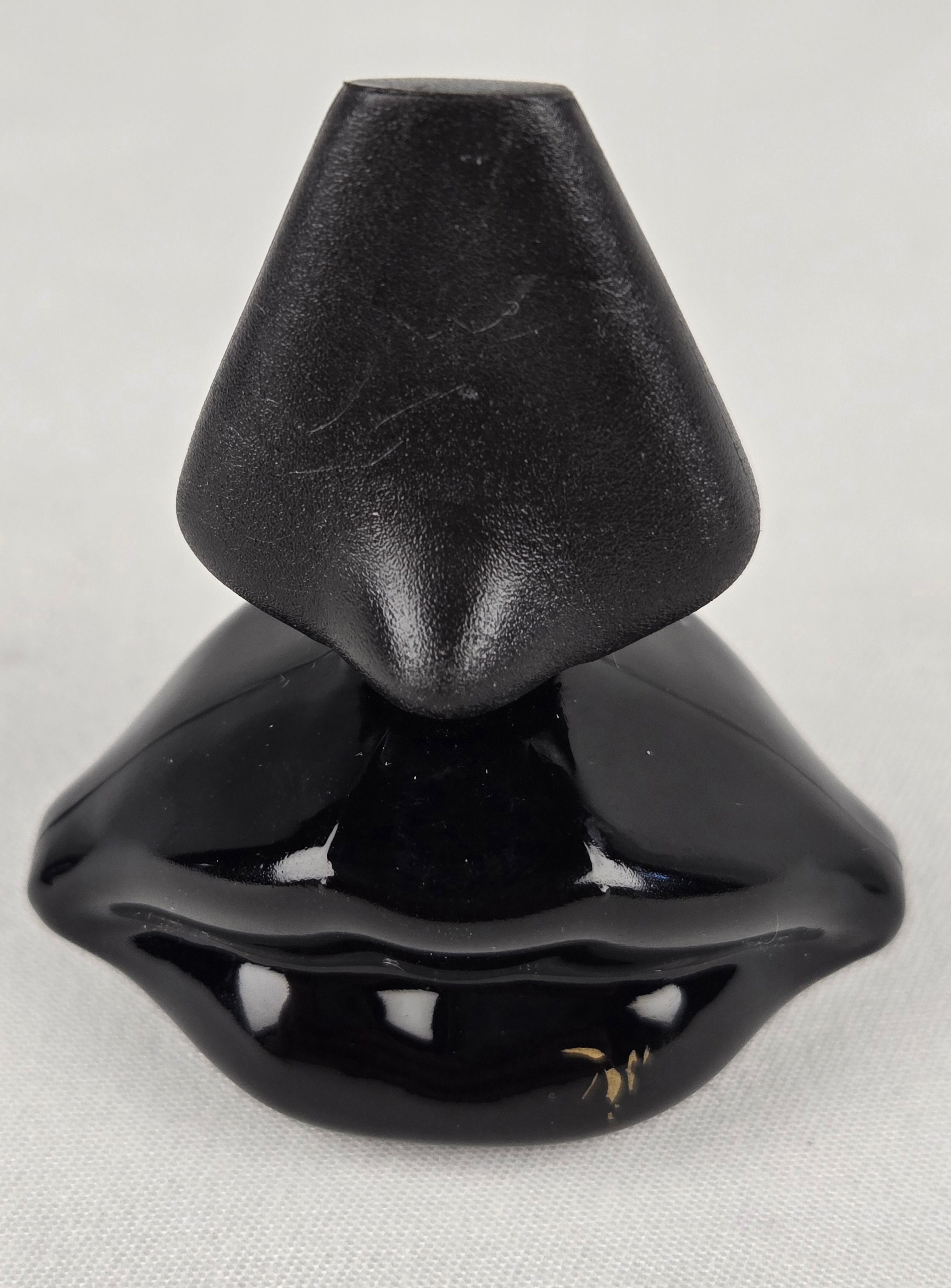 Salvador Dalí Lips Mini Perfume Bottle Dark Glass 5ml Surrealist Vintage Fragrance Collectible