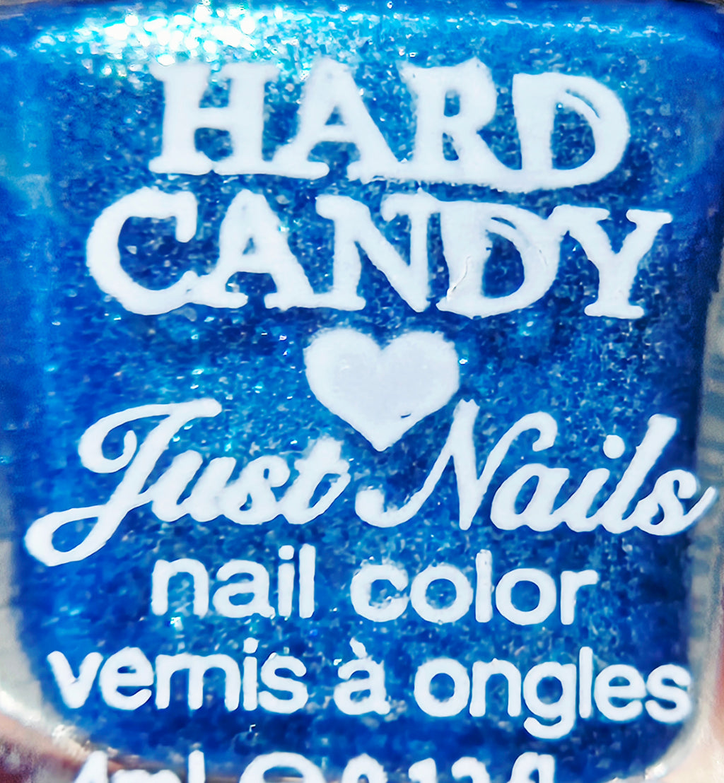 Hard Candy Just Nails Blue Glitter Nail Polish Mini – Vintage Y2K Sapphire Shimmer