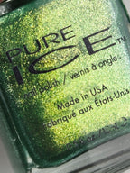 Pure Ice Lucky Charming Nail Polish 1023 Emerald Green Glitter Shimmer Lacquer .5 oz