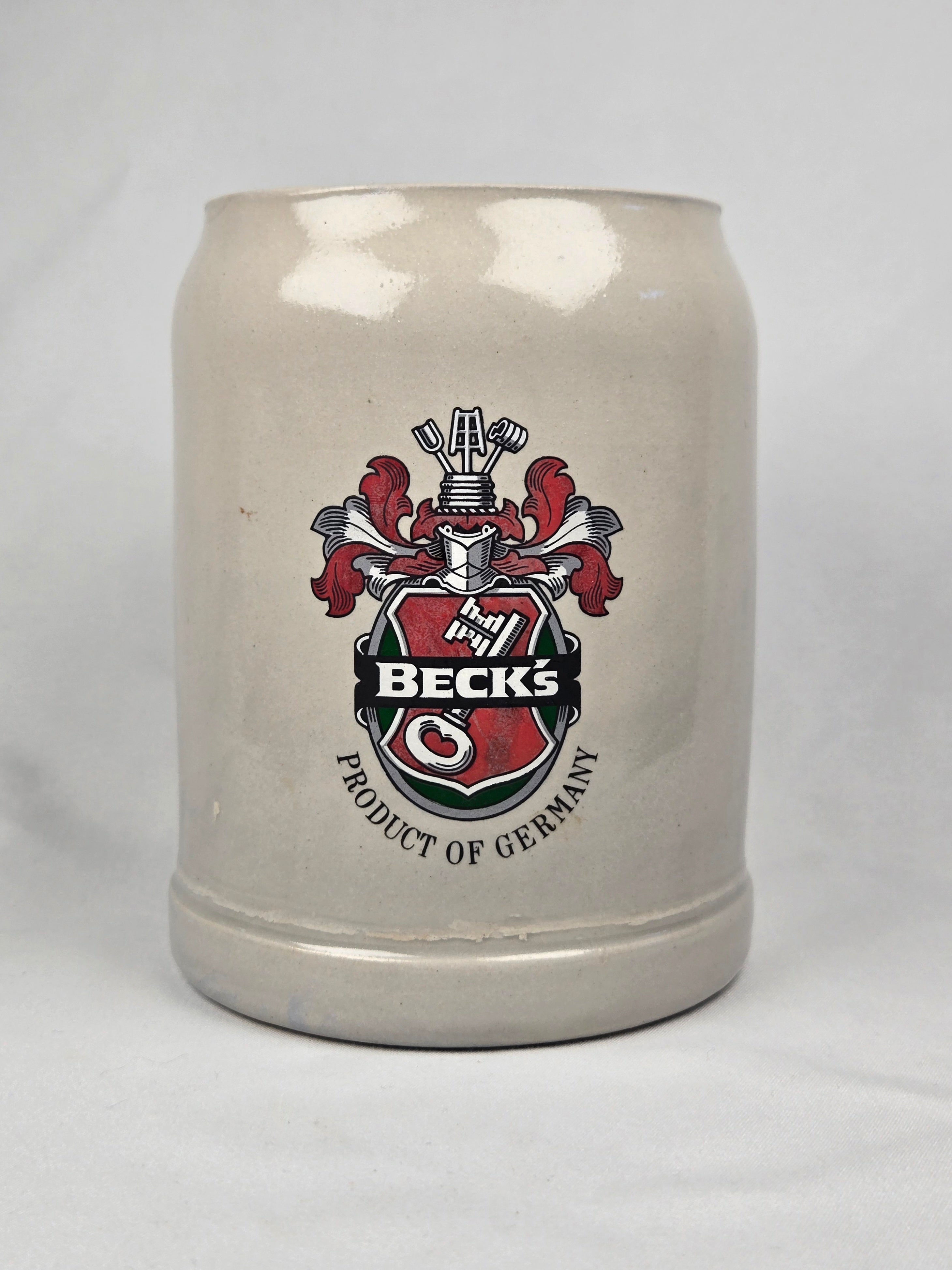 Beck’s Vintage German Ceramic Beer Stein | Classic Brewery Crest Mug