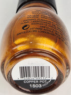 SinfulColors Copper Pot 1503 Discontinued Metallic Copper Shimmer Nail Polish