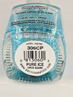 Pure Ice “Once Again!” Glitter Nail Polish – Aqua Blue Sparkle Y2K Shade 306CP