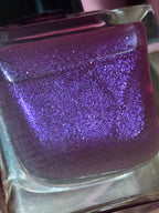 Ovid’s Mulberry – Handmade Indie Nail Lacquer | Deep Mulberry Purple with Electric Violet Shimmer | Liquid Krystal Co.