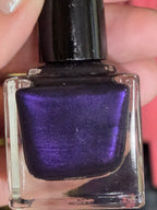 Violet Phantogenesis - Black Crelly Dark Purple Violet Shimmer Nail Polish Handmade Indie Lacquer | Liquid Krystal Co.