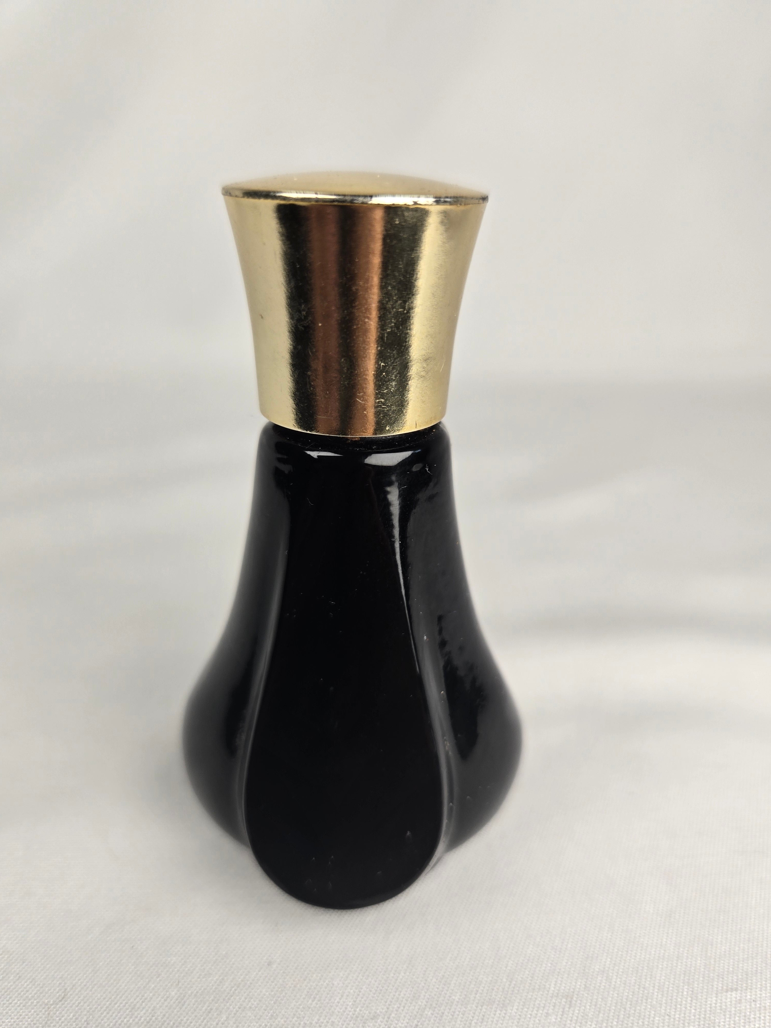 Vintage Coty Emeraude Creamy Skin Perfume 0.50 oz Black Bottle Gold Cap Classic Fragrance