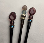 MEI FA Hairstyx - Vintage-Inspired Beaded Hair Sticks Set (3-Piece with Pouch)