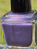Shadow Blush - Thermal Nail Lacquer – Blackened Violet to Lilac Mauve Pink with Electric Blue-Violet Shimmer Handmade Indie Nail Polish