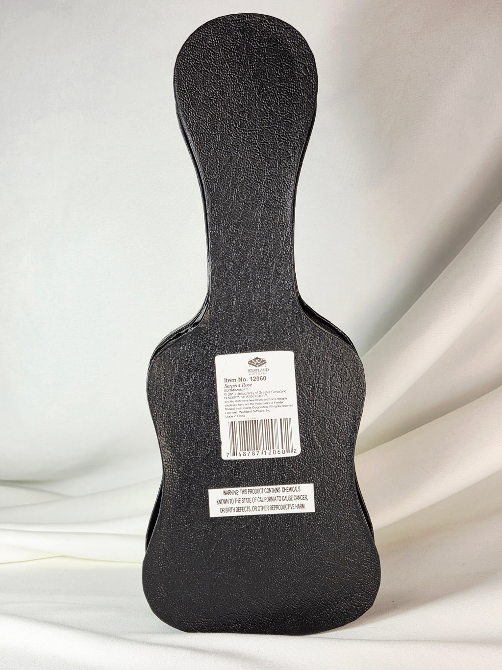 2010 Fender GuitarMania Serpent Rose Miniature Stratocaster Westland United Way Case