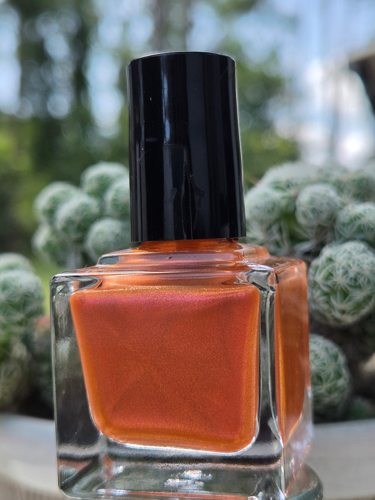 Citrinium – Tangerine Orange Coral Copper Color Shifting Shimmer Nail Polish |Handmade Indie Lacquer Liquid Krystal Co.