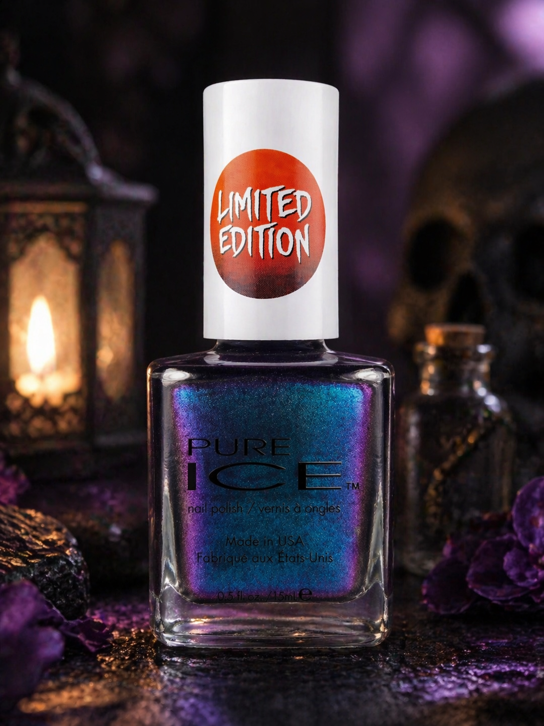 Pure Ice Coffin Break Limited Edition Nail Polish — Blue Purple Multichrome Shimmer