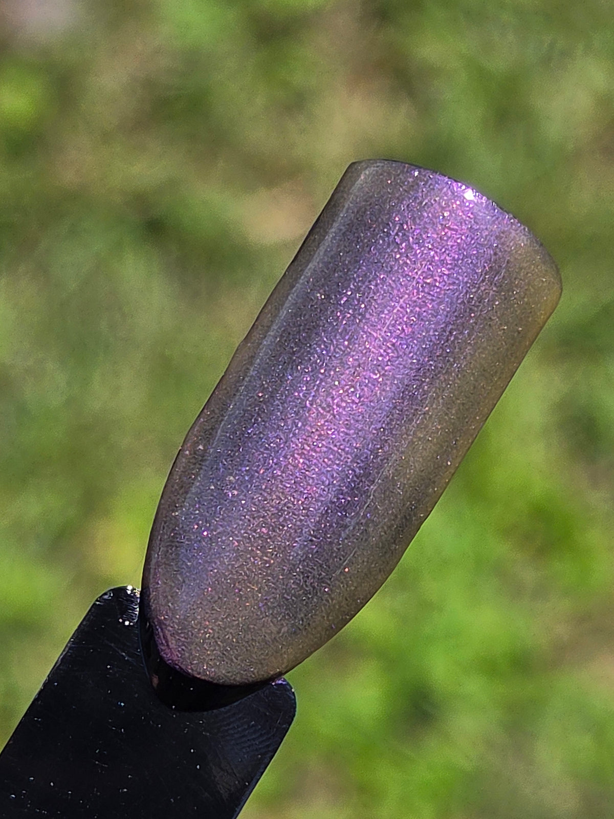 Pollinias Paradox - Yellow Crelly Nail Polish with Violet Pink Shimmer | Liquid Krystal Co. Handmade Indie Lacquer
