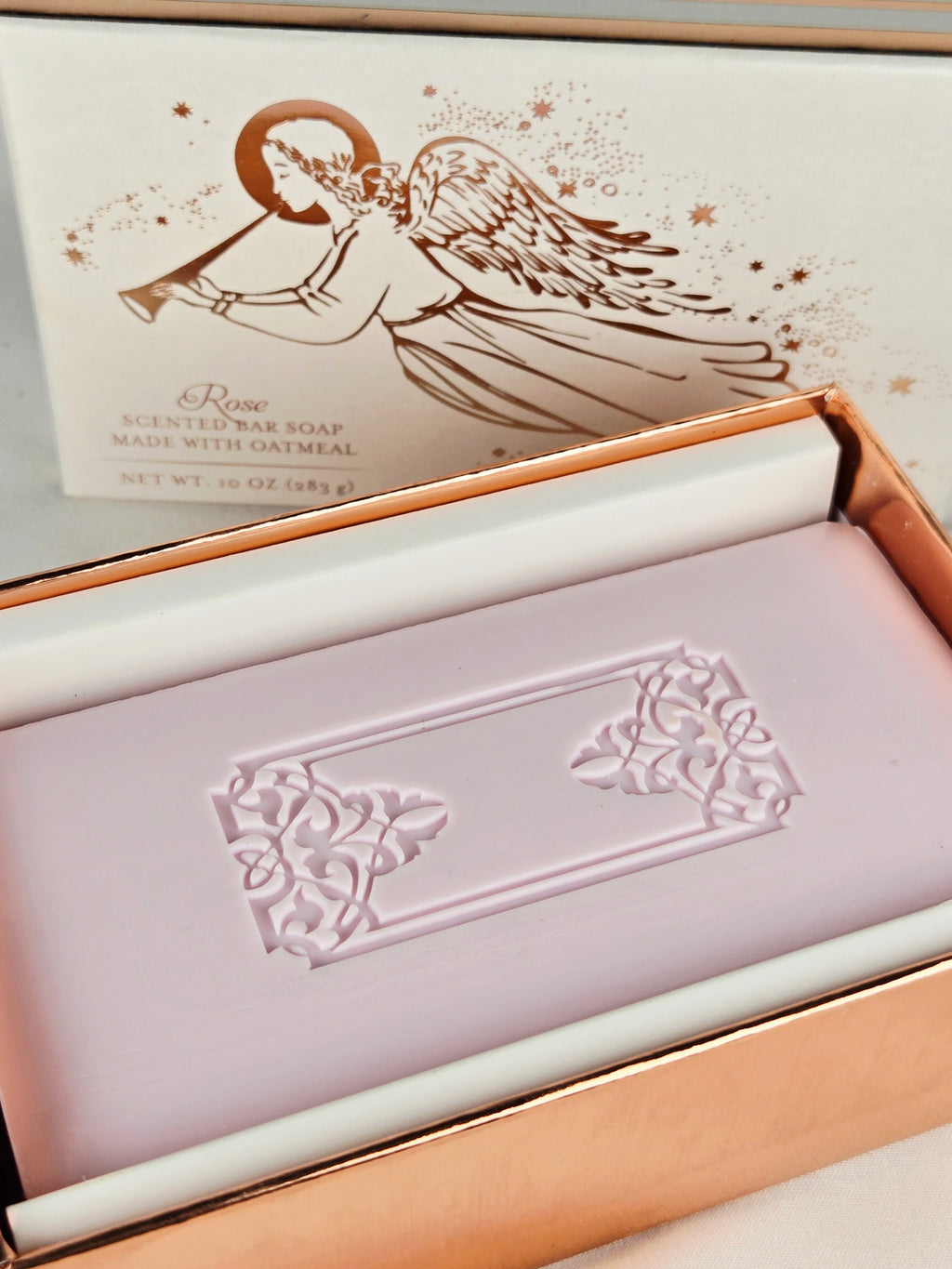 Rose Angel Oatmeal Bar Soap — Vintage Style Gift Box