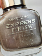 Vintage Maybelline Express Finish Toasted Host Nail Polish 0.5 oz Y2K Taupe Shimmer
