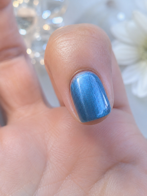 Astratide – Metallic Blue Nail Polish | Celestial Shimmer | Handmade Indie Nail Lacquer | Liquid Krystal Co.