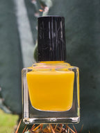 Pollinias Paradox - Yellow Crelly Nail Polish with Violet Pink Shimmer | Liquid Krystal Co. Handmade Indie Lacquer