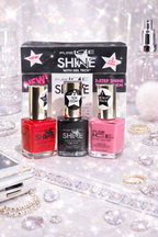 Pure Ice Shine Gel Tech Nail Polish Set – 2-Step Shine System | Red, Pink & Top Coat valentines gift ideas, fun gel manicire collector set
