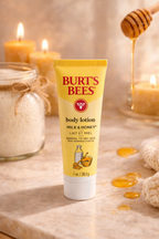 Burt’s Bees Milk & Honey Body Lotion Travel Size 1 oz Natural Moisturizer