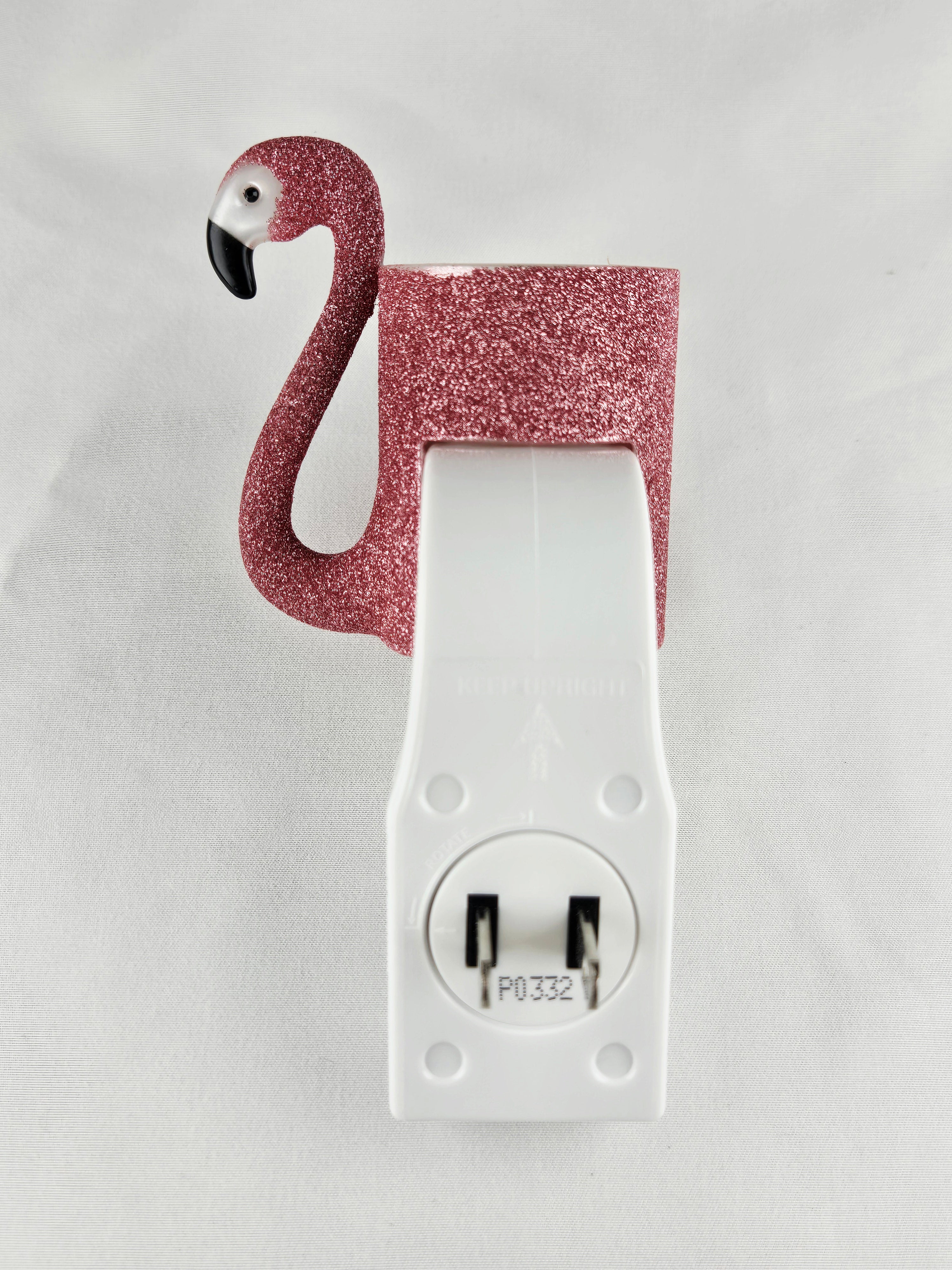 Bath & Body Works Pink Glitter Flamingo Wallflower Plug-In Fragrance Diffuser | Tropical Decor