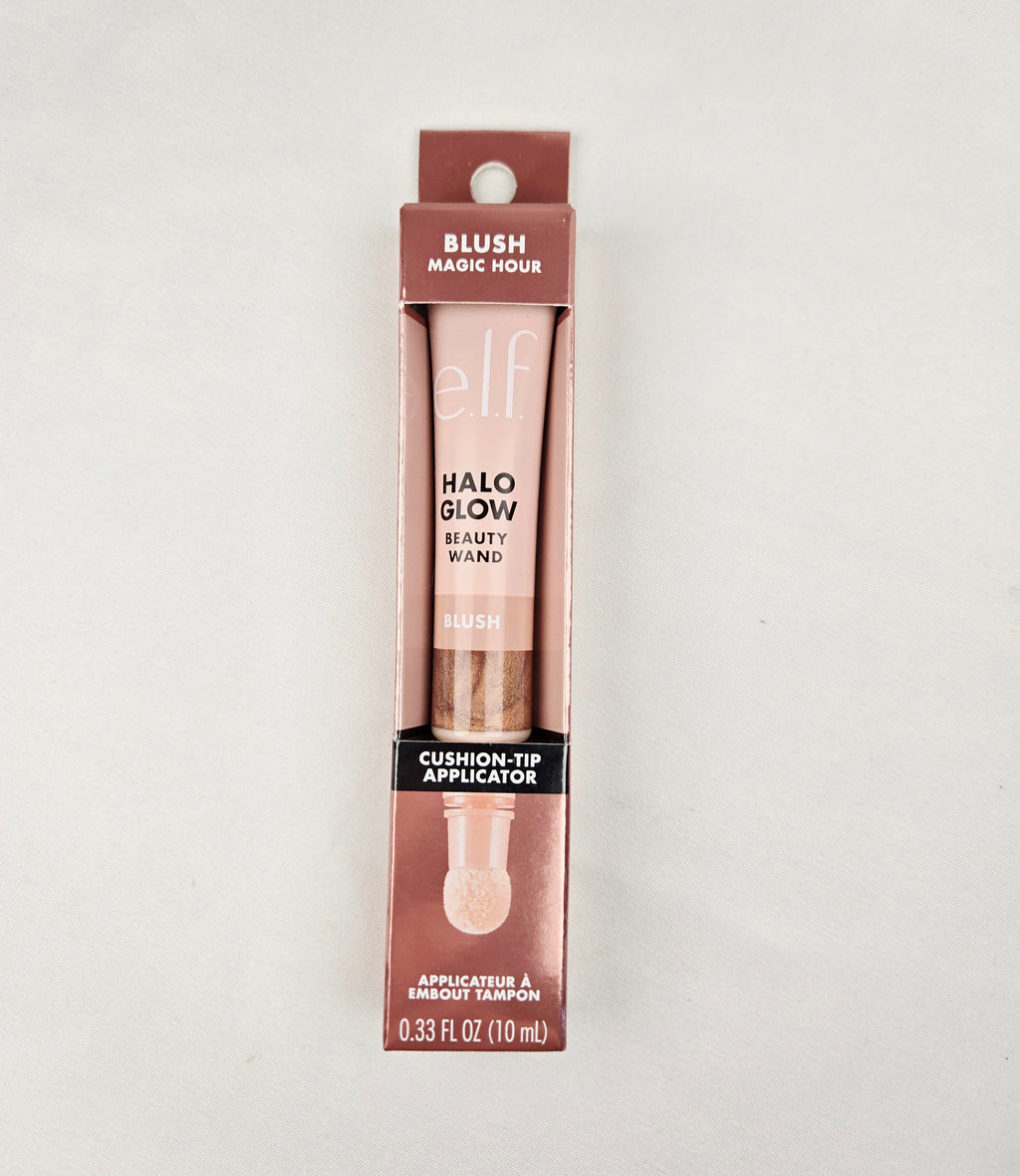 e.l.f. Halo Glow Beauty Wand Blush “Magic Hour” Cushion Tip Liquid Blush – 0.33 fl oz (10 mL)