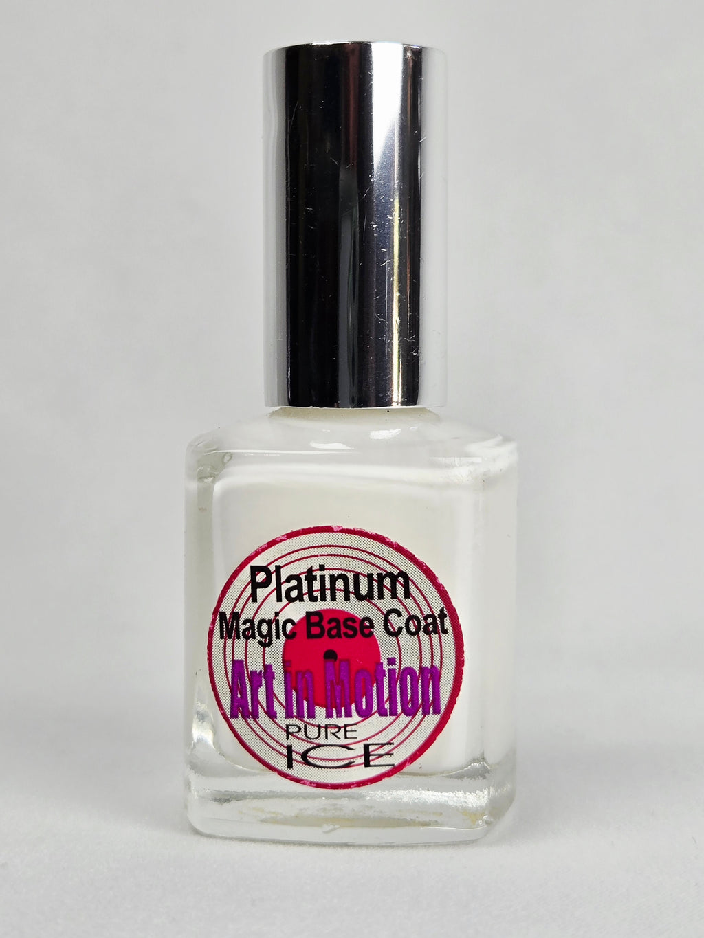 Pure Ice Platinum Magic Base Coat Art in Motion Vintage Nail Polish Rare