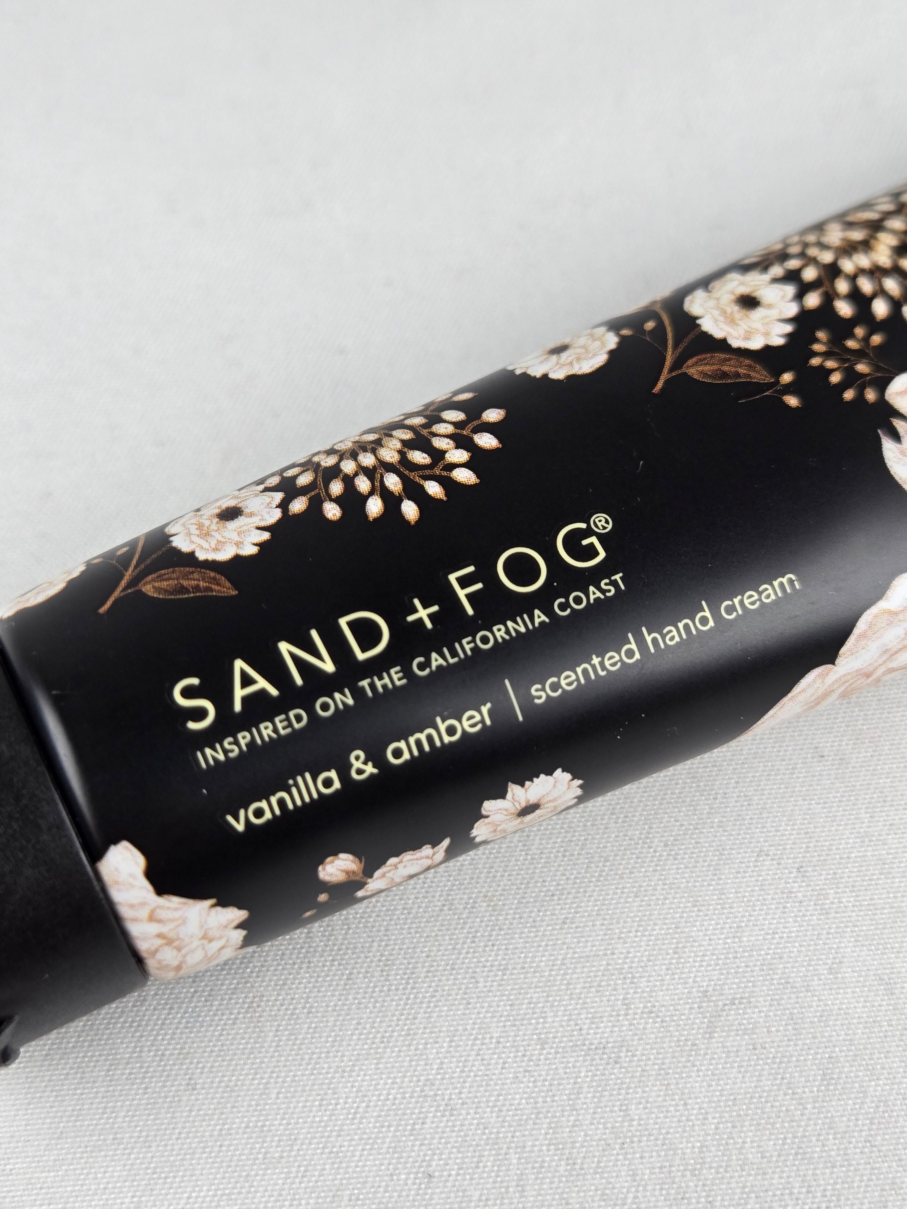 Sand + Fog Vanilla & Amber Scented Hand Cream Floral Botanical Moisturizing Hand Lotion