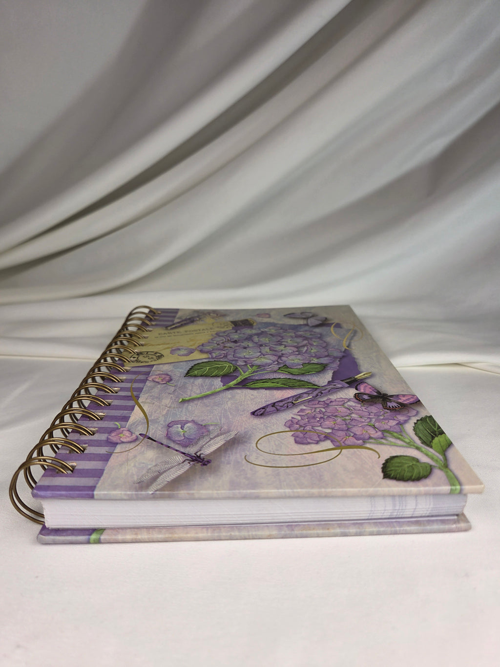 Vintage 2002 C.R. Gibson Hydrangea Garden Spiral Journal – NOS