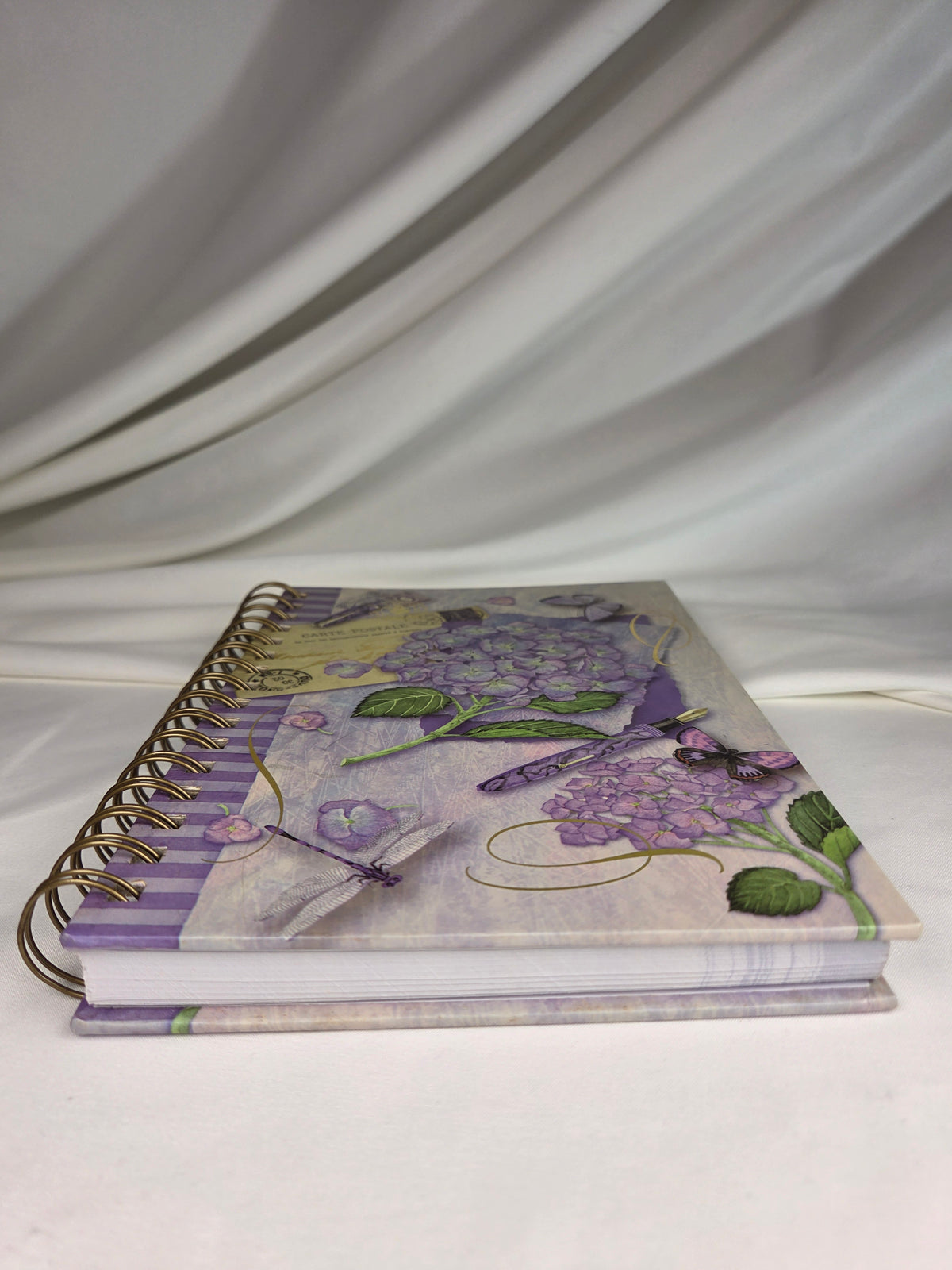 Vintage 2002 C.R. Gibson Hydrangea Garden Spiral Journal – NOS