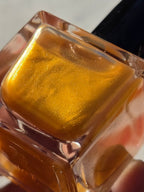 Liquescent Divinity - Sheer Antique Gold Shimmer Nail Polish - Liquid Krystal Co.  Handmade Indie Lacquer