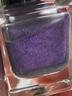 Shadow Blush - Thermal Nail Lacquer – Blackened Violet to Lilac Mauve Pink with Electric Blue-Violet Shimmer Handmade Indie Nail Polish