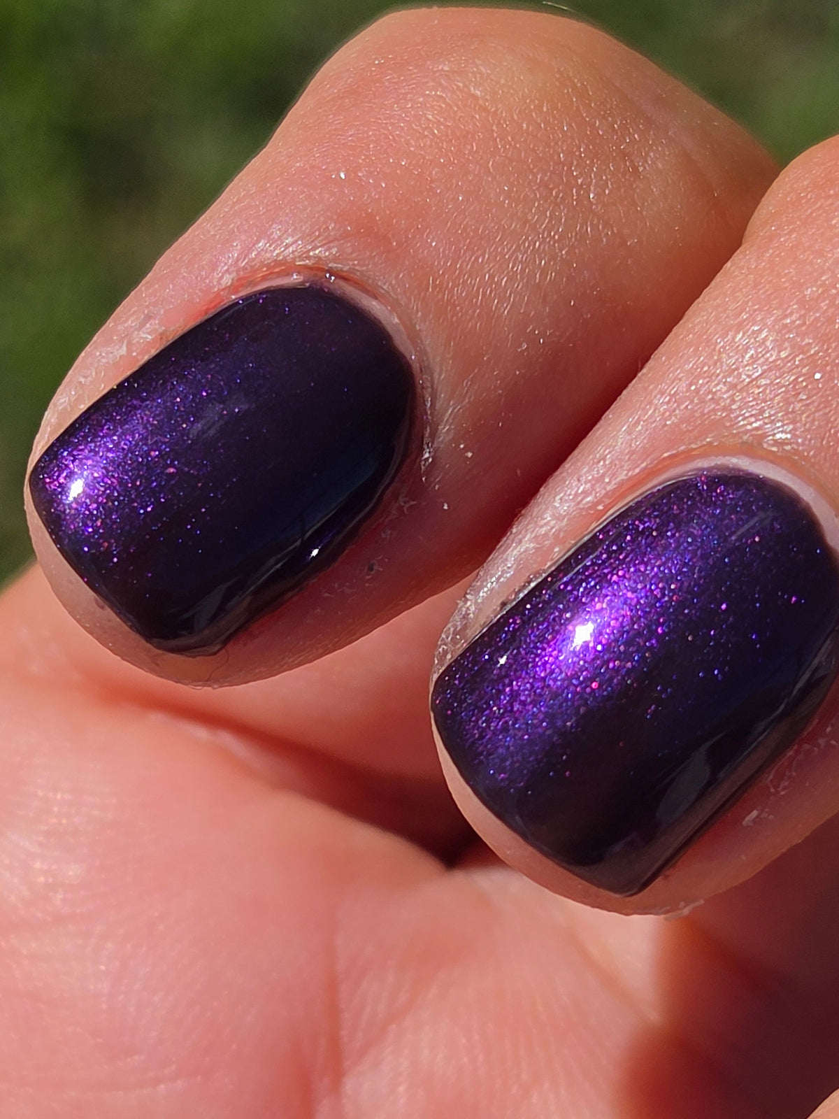 Violet Phantogenesis - Black Crelly Dark Purple Violet Shimmer Nail Polish Handmade Indie Lacquer | Liquid Krystal Co.