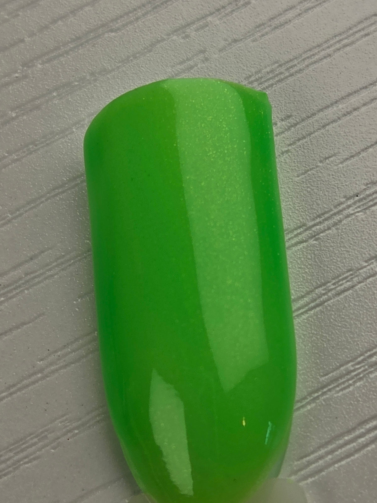 Ectophoria- Neon Radioactive Green Gold Shimmer Glow In The Dark Blacklight Reactive Indie Lacquer Handmade Indie Nail Polish