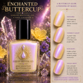 Enchanted Buttercup | Light Yellow Nail Lacquer with Purple Sheen | Liquid Krystal Co.