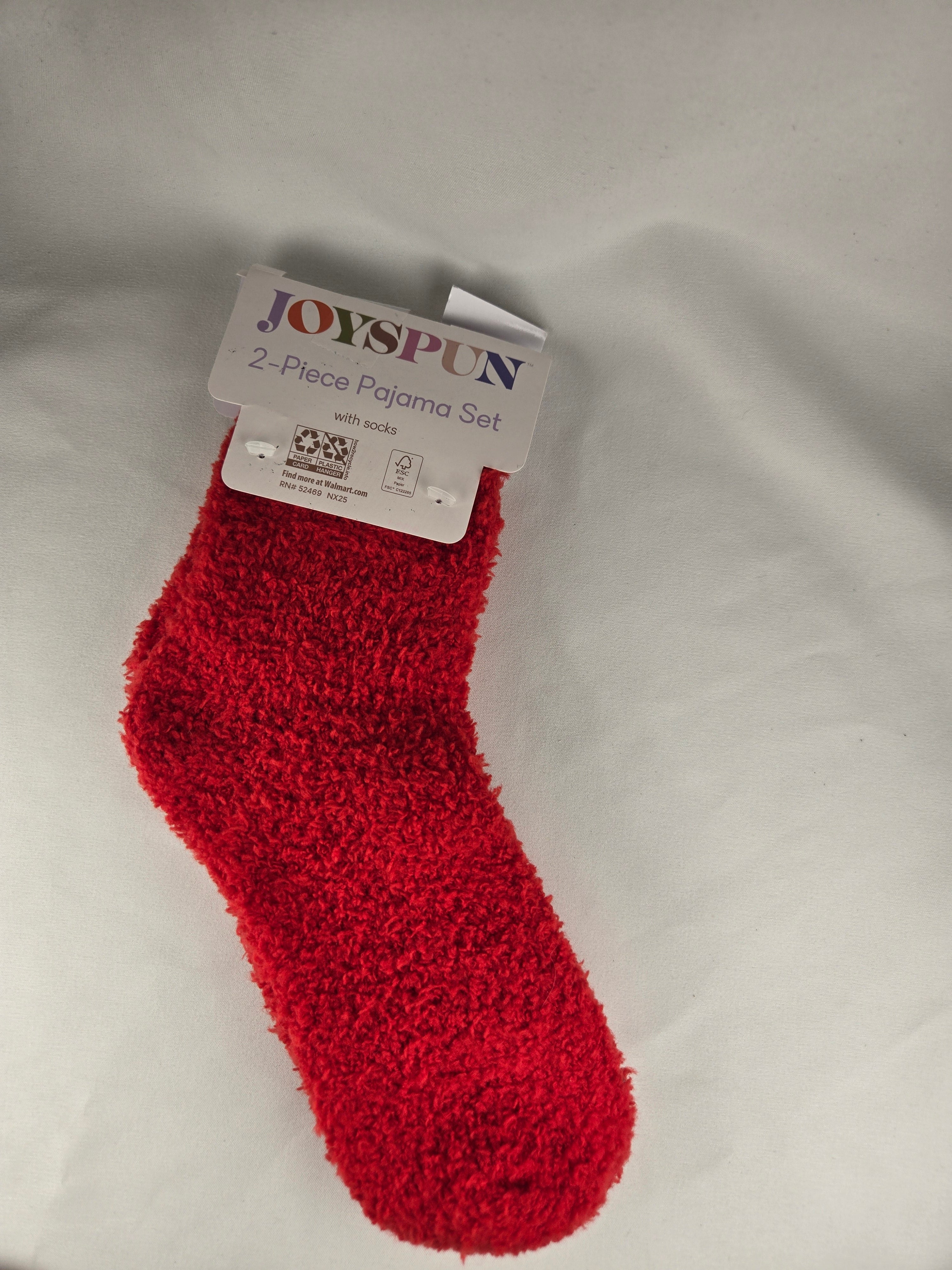 🎁 Present Pile Add-On | $25+ Order              Joyspun Red Fuzzy Socks – Cozy Plush Lounge Socks
