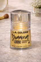 L.A. Colors Shimmering Loose Eyeshadow Sunshine CBES402 Gold Metallic Loose Pigment w/ Brush
