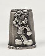 Disney Cruise Line Mickey Mouse Thimble — Nautical Pewter Sewing Collectible