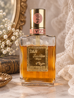 Vintage Evyan White Shoulders Cologne 2.5 oz Gold Plaque Bottle