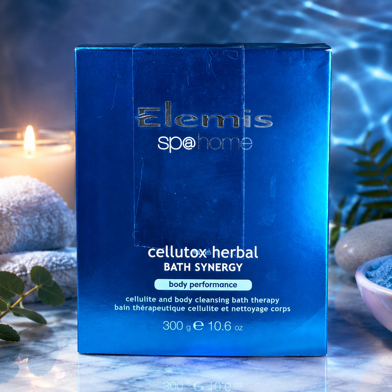 Elemis Sp@Home Cellutox Herbal Bath Synergy Body Performance Bath Therapy 12 Sachets 300g Vintage Spa Treatment