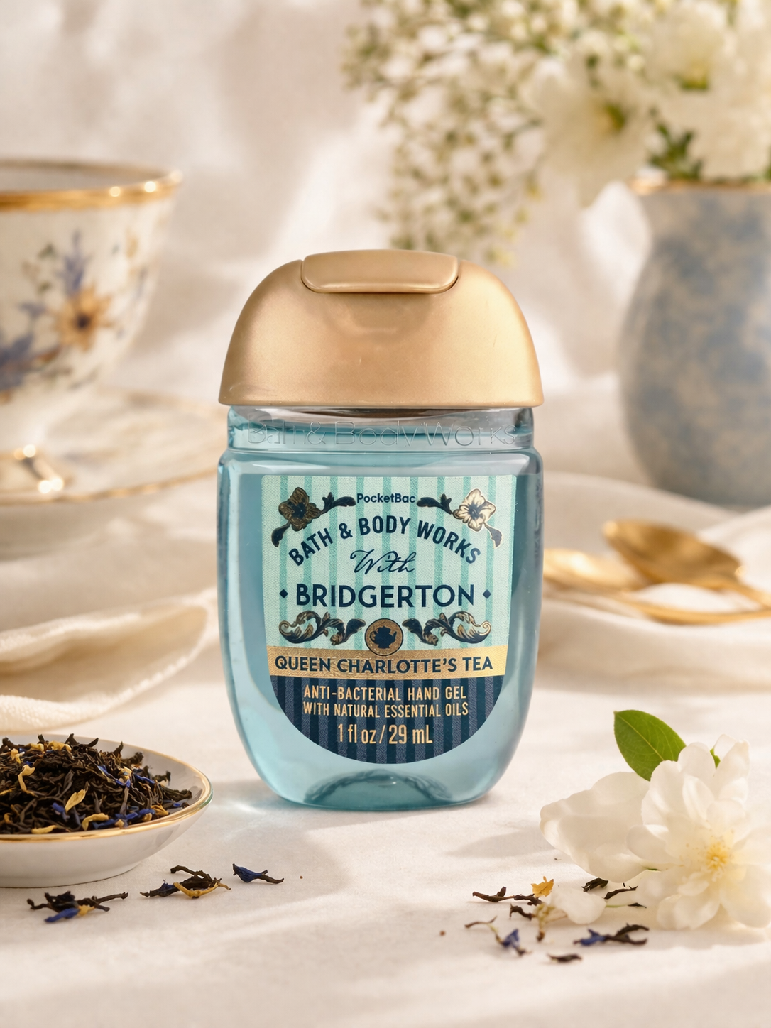 Bath & Body Works Bridgerton Queen Charlotte’s Tea PocketBac Hand Sanitizer 1oz Limited Edition