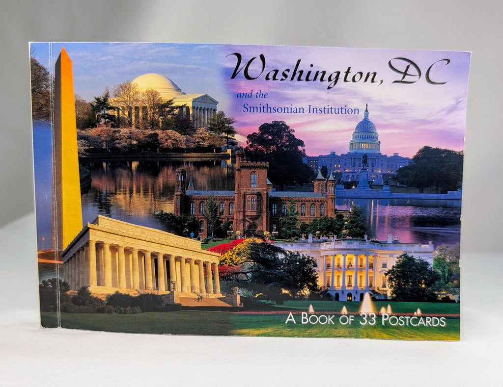 Washington, DC & Smithsonian Institution Postcard Book — Complete 33 Unused Postcards