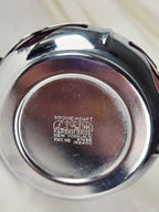 Vintage Farber Bros Krome-Kraft Amethyst Glass Creamer Sugar Bowl & Chrome Tray