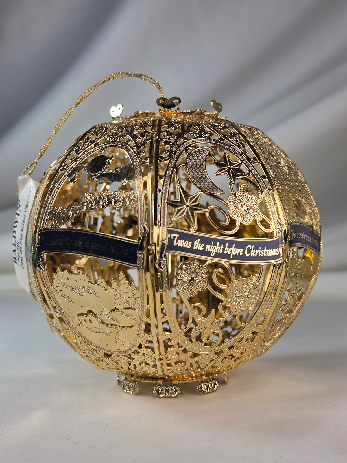Baldwin 77501.010
’Twas the Nite Before Christmas
Limited Edition Story Ball –789/ 5000 Piece Series – 2002