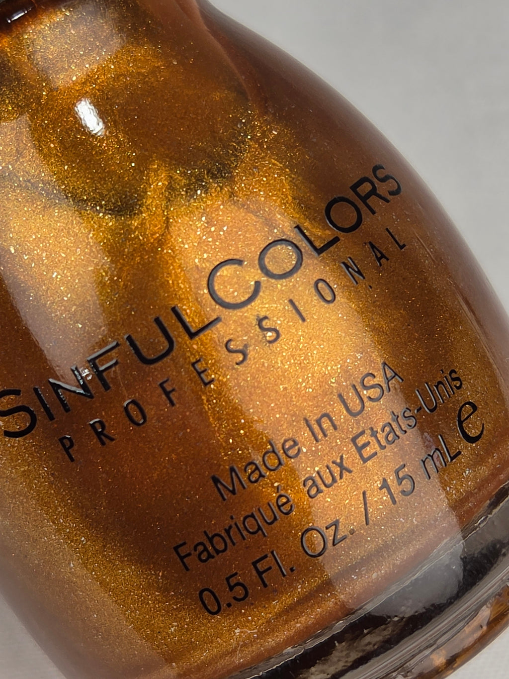 SinfulColors Copper Pot 1503 Discontinued Metallic Copper Shimmer Nail Polish