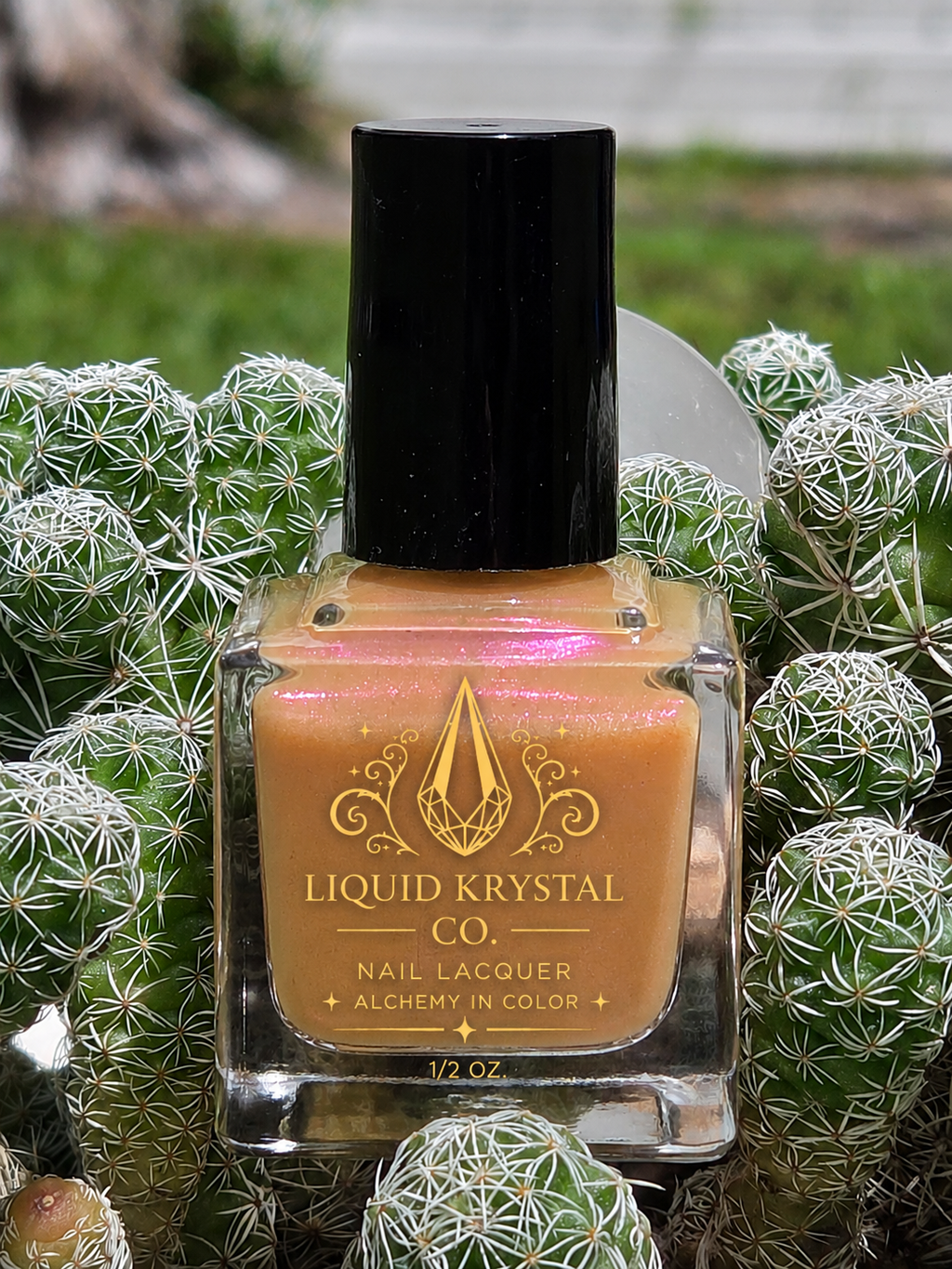 Arachide Jellification - Purple Red Shimmer Peanut Butter Tan Nail Polish | Liquid Krystal Co Handmade Indie Lacquer